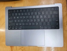 OEM Apple MacBook Pro 14" M1 2021 A2442 Top Case Keyboard Palmrest Gray - A