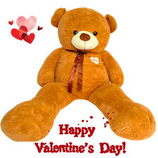 5ft Dark Brown Giant Teddy Bear Plush Toy - Valentine Gift