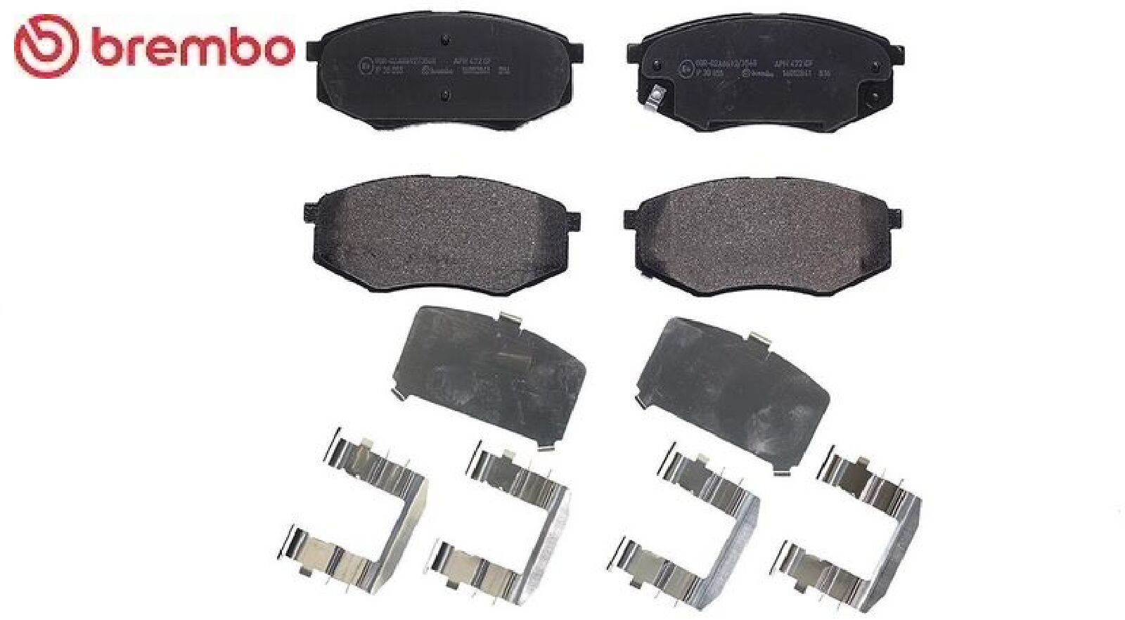 Für BREMBO P 30 055 Brake Pad Set, disc brake P 30 055 Brake pads set front (wi - Bild 3