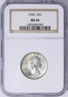 1936 Washington Quarter NGC MS66 Older Holder