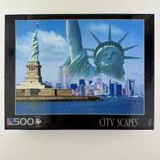 New York Skyline Twin Towers Puzzle City Scapes 500 Pieces New Sealed