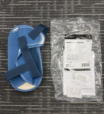 DARCO Cast Boot Canvas Open-toe Low Profile Multi Use Navy CBO1 S W 5.5-7.5