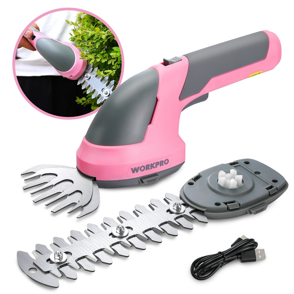 WORKPRO 7.2V Cordless Hedge Shears/Grass Cutters Grass Shear & Shrubbery Trimmer