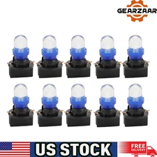 10* Blue T10 168 194 LED Bulbs Instrument Gauge Cluster Dash Light W/ US*