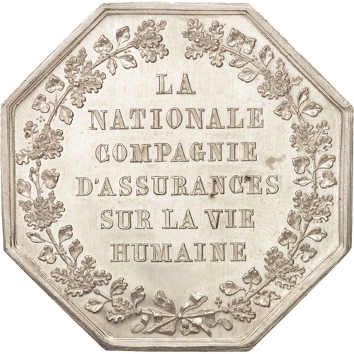[#406057] Frankrijk, Token, Insurance, La Nationale, Compagnie d'assurances sur  - Afbeelding 2 van 2