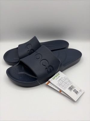 Crocs Sandal Essentials Slide M 9 W 11 Navy Blue Comfort Fit 210088-410 NWT