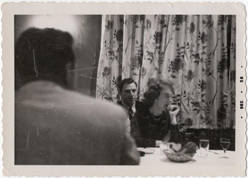 Dinner table scene, 1958