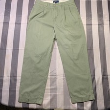 Vintage Polo Ralph Lauren Hammond Pants Mens Size 33x30 Pleated Tan Beige 90s
