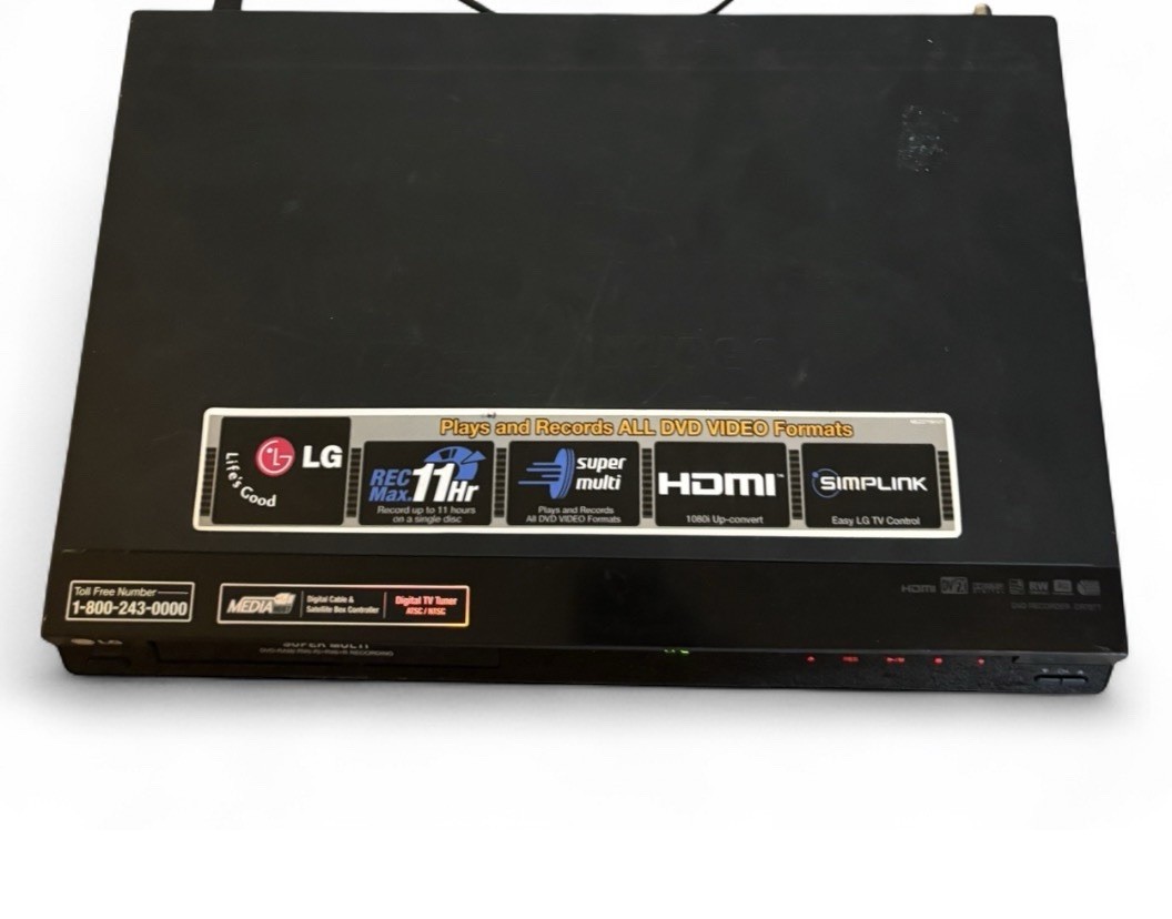 LG DR787T DVD Recorder Player HDMI Super Multi Digital *WORKING NO