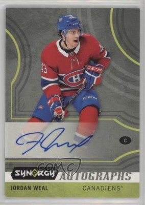 2019-20 Upper Deck Synergy Jordan Weal #A-JW Auto n1u