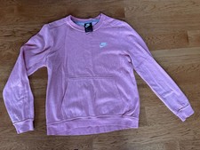 Nike Women's Sportswear Club Fleece Crewneck Sweatshirt Soft Pink Size M