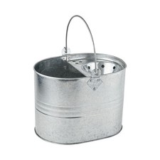 Heavy Duty Metal Mop Bucket Galvanised Strong Capacity for Cleaning Floor Head