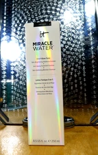 It Cosmetics Miracle Water 3-in-1 GLOW Micellar Cleanser FULL SIZE 8.5oz SEALED