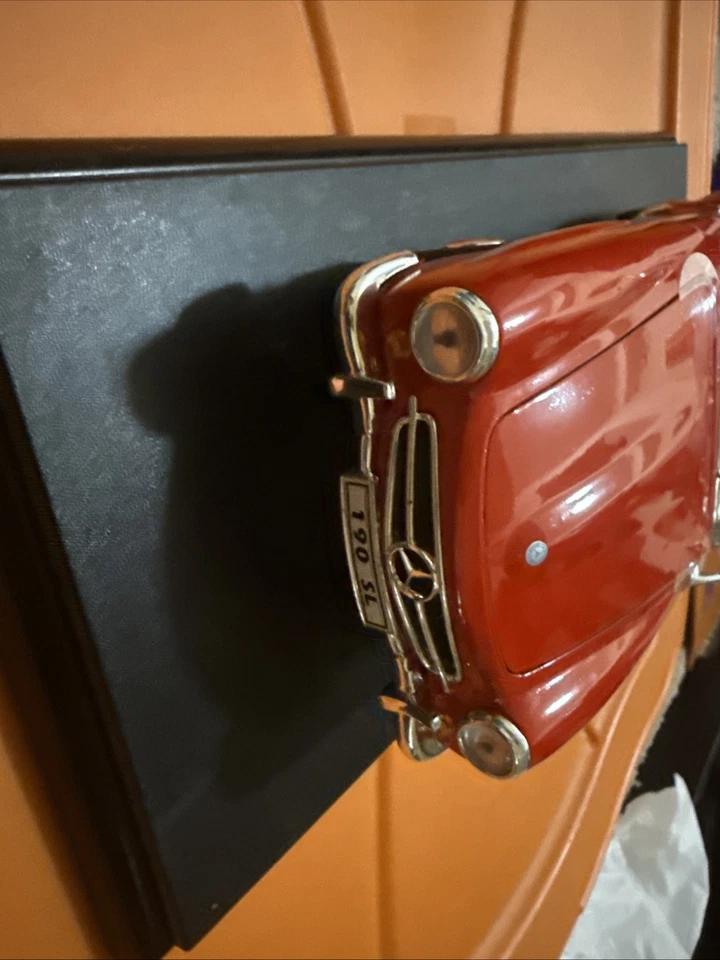 Modelo de coche convertible de metal fundido a presión Welly 1955 rojo Mercedes-Benz 190SL Foto 3 de 4