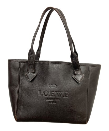 LOEWE Heritage Tote Bag Leather Brown From Japan