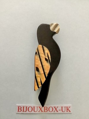 LEA STEIN VINTAGE PARROT BROOCH.  Best  Vintage Selection Online.