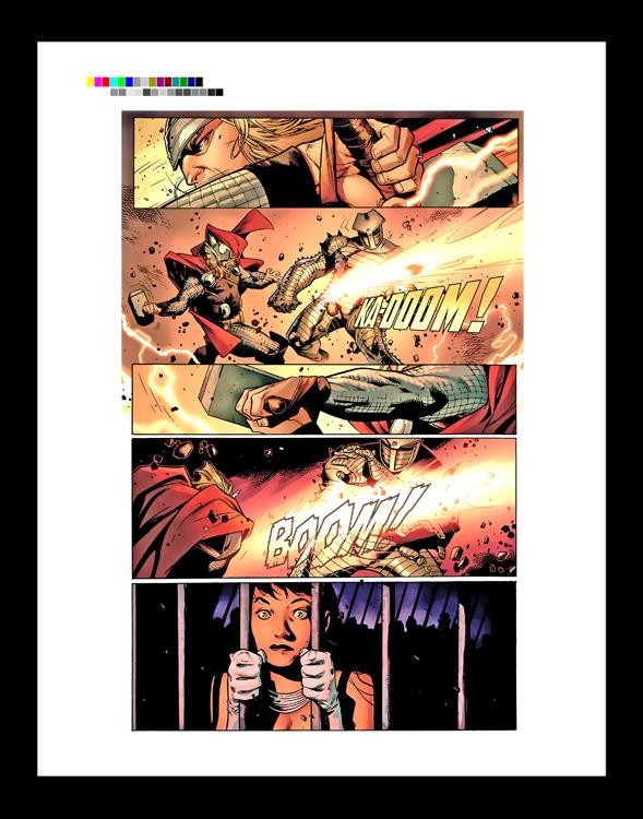 Olivier Coipel Thor #5 Rare Production Art Pg 12