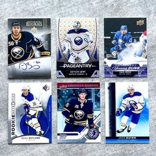 Buffalo Sabres Rookie Lot (6) Bailey Auto /299, Ostlund /1749, Canvas Young Guns