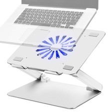 SOUNDANCE Laptop Cooling Pad with Low-Noise Fan and 3.0 USB Adjustable Sliver