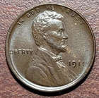 1911 Lincoln Wheat Cent Choice AU+ UNC Orig Toning Lustrous No Issues