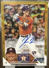 2023 Topps Chrome Korey Lee Gold Wave Auto 44/50 Astros