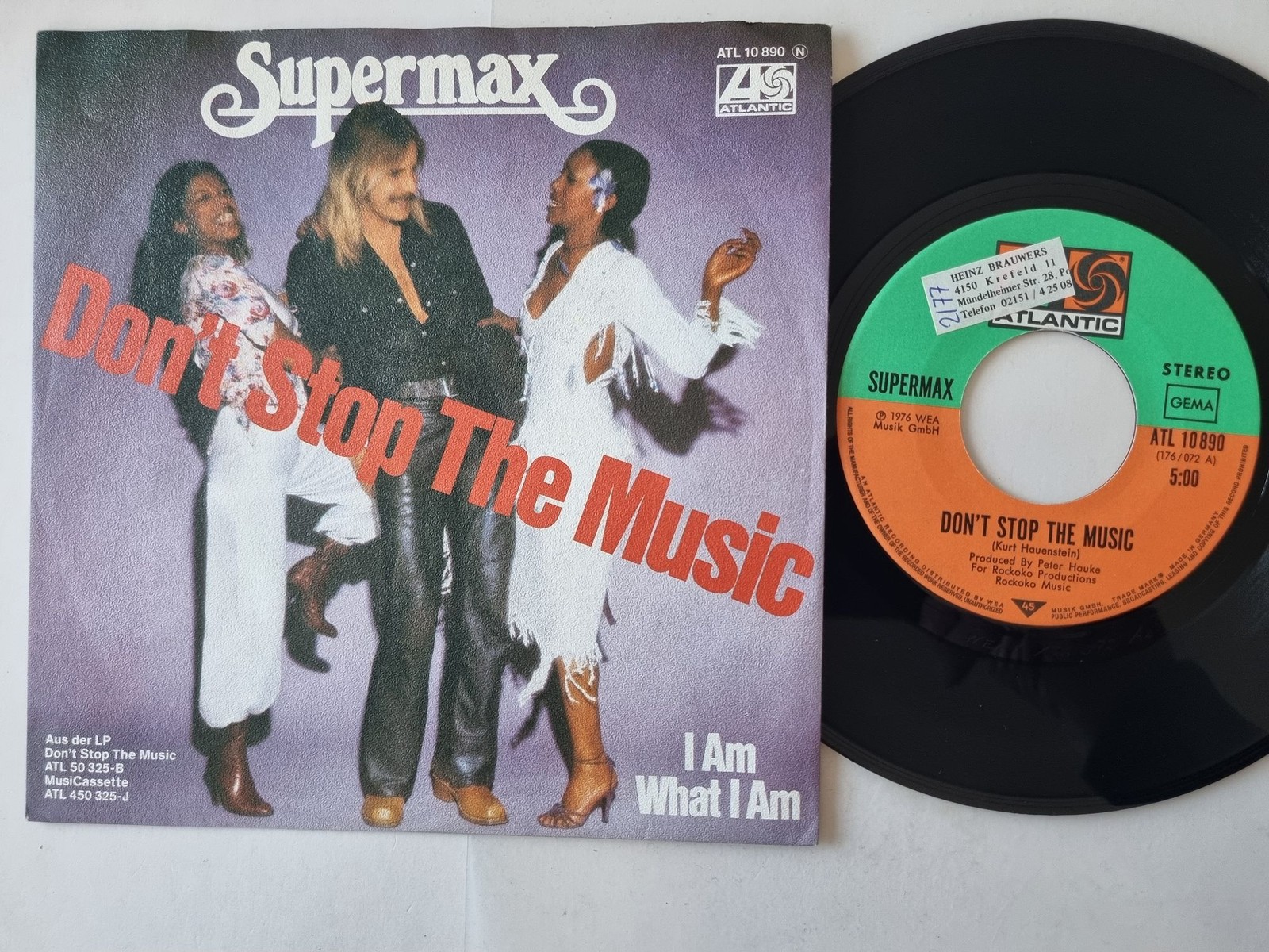 Supermax - Don't Stop The Music 7'' Vinyl Germany