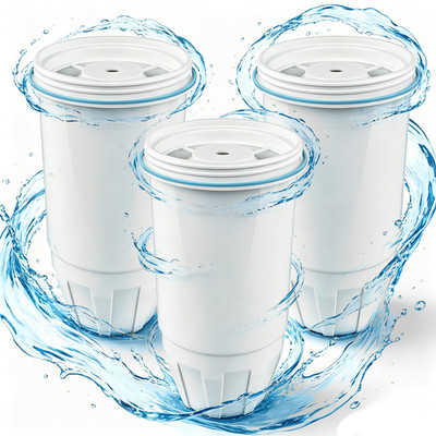 3x Water Filter Replacement Fit for Zero Pitcher and Dispenser ZR-001 ZR-004