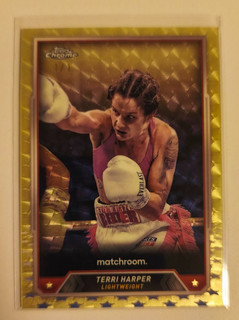 Topps Chrome 2024 Boxing Lightweight Superfractor Matchroom Terri Harper 1/1
