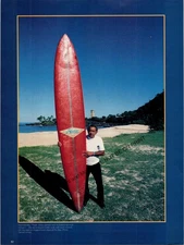 Hobie Surfboards Pops Aikau Print Ad Ephemera Wall Art Decor