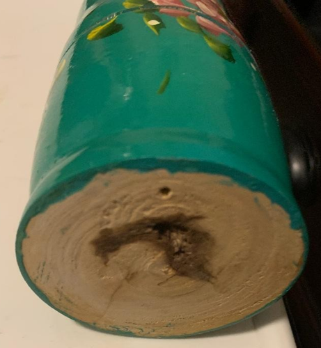 Bambola russa nido 5 legno alta 6” verde rosso - Foto 4 di 4