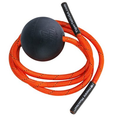 Tiger Ball 2.6 Foam Roller Ball + 47  Corded Rope   Deep Tissue Massage Ball:...