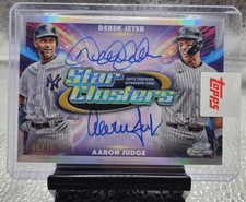 2025 Topps Chrome Cosmic Aaron Judge / Derek Jeter Star Clusters Dual Auto #/10