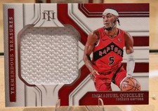 2024 Panini National Treasures Immanuel Quickley Treasured Threads /99 GAME USED
