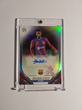 Topps UCC 2023-24 Alejandro Balde Auto Barcelona Parallel Refractor Ultra Rare 