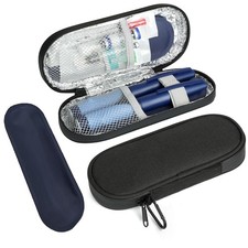 Insulin Pen Cooler Travel Case with 2 Reusable TSA Approved Ice Packs, Diabetic