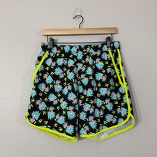 Bonobos Men's Size S Black Bird Print 7" Inseam Recycled Swim Trunks Flaw