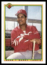 Barry Larkin 1990 Bowman #50 Cincinnati Reds MLB READ FREE SHIPPING AutographDen