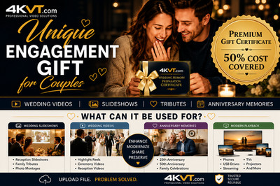 Unique Wedding & Anniversary Gift | Valuable Video Memory Service For Couples