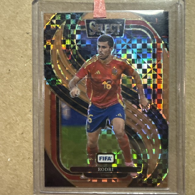 2024-25 Panini Select Fifa - Mezzanine Rodri #189 Bronze Checker Prizm /75