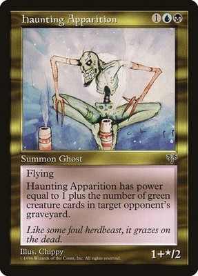 Haunting Apparition LP Mirage Multicolor Creature Ghost Mtg Magic English 