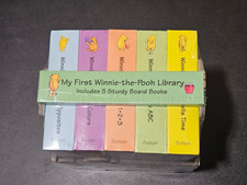 My First Winnie the Pooh Library - Includes 5 Sturdy Board Books with Holder NEW