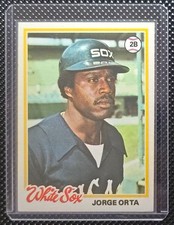 1978 Topps #42 Jorge Orta Chicago White Sox 2nd Base Baseball Card Vintage