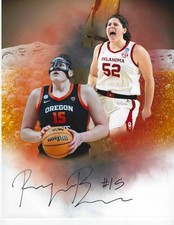 RAEGAN BEERS Signed 8 x 10 Photo WNBA Basketball CONNECTICUT SUN Oklahoma