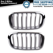 Front Upper Grille Driver & Passenger Side Upper Fits 14-18 X5