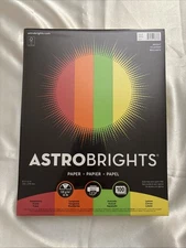 Astrobrights Colored Paper (8.5 x 11", 32 lb) 4 Bright Colors - 100 Sheets
