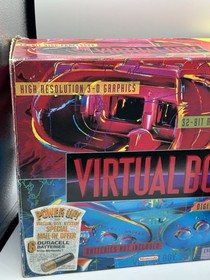 Nintendo Virtual Boy Console - Red and Black! With AC Adaptor Set! Tested Works!
