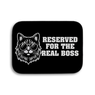Reserved für Die Echt Boss Katze Schwarz Design - Haustier Nahrung Matte