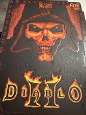 Diablo II PC Big Box CD-ROM Game Blizzard 2000 - Complete, Base Game Only