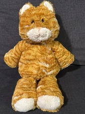 Mary Meyer Ginger Orange 14” Tabby Cat Soft Plush Floppy Beanie Toy EUC