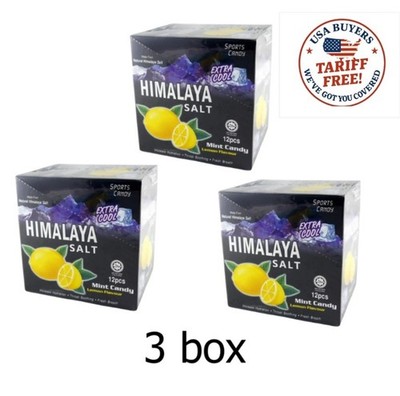 Himalaya Salt Sport Mint Lemon Sore Throat Candy 3 box